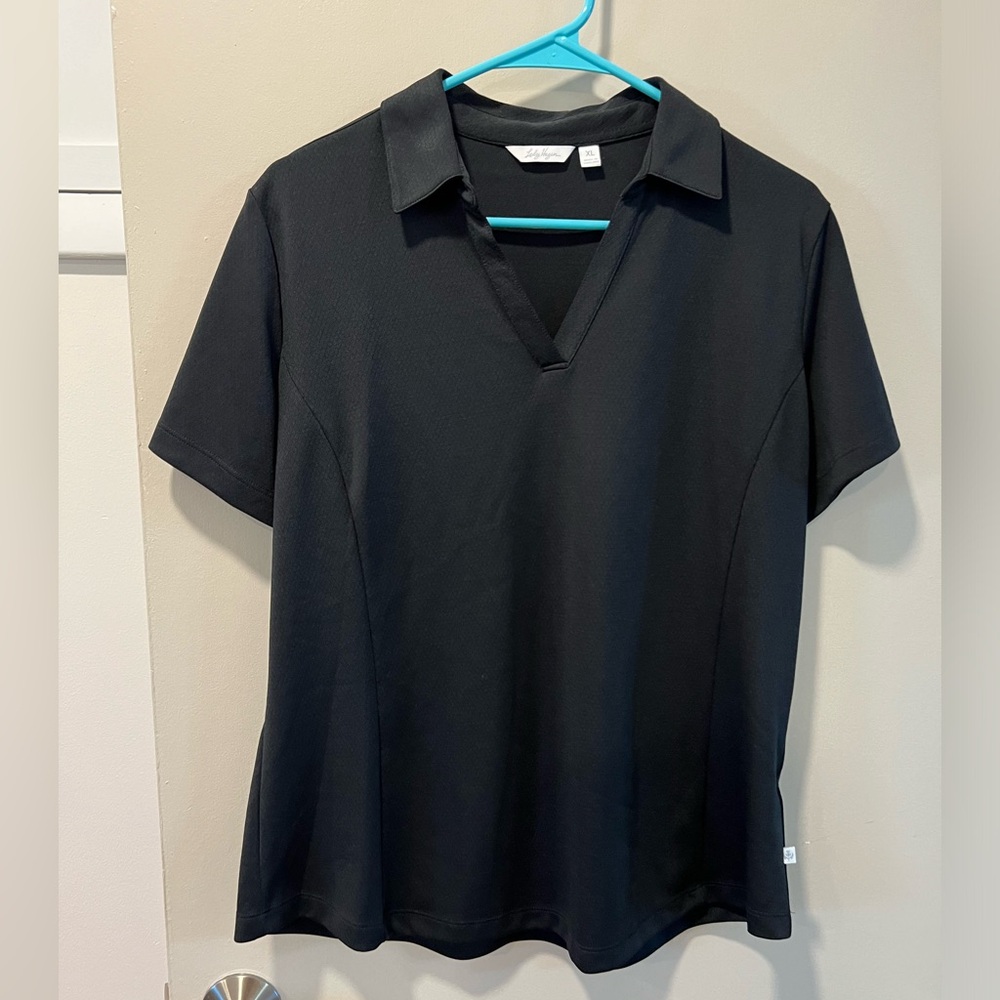 Lady Hagen XL women’s black golf polo
